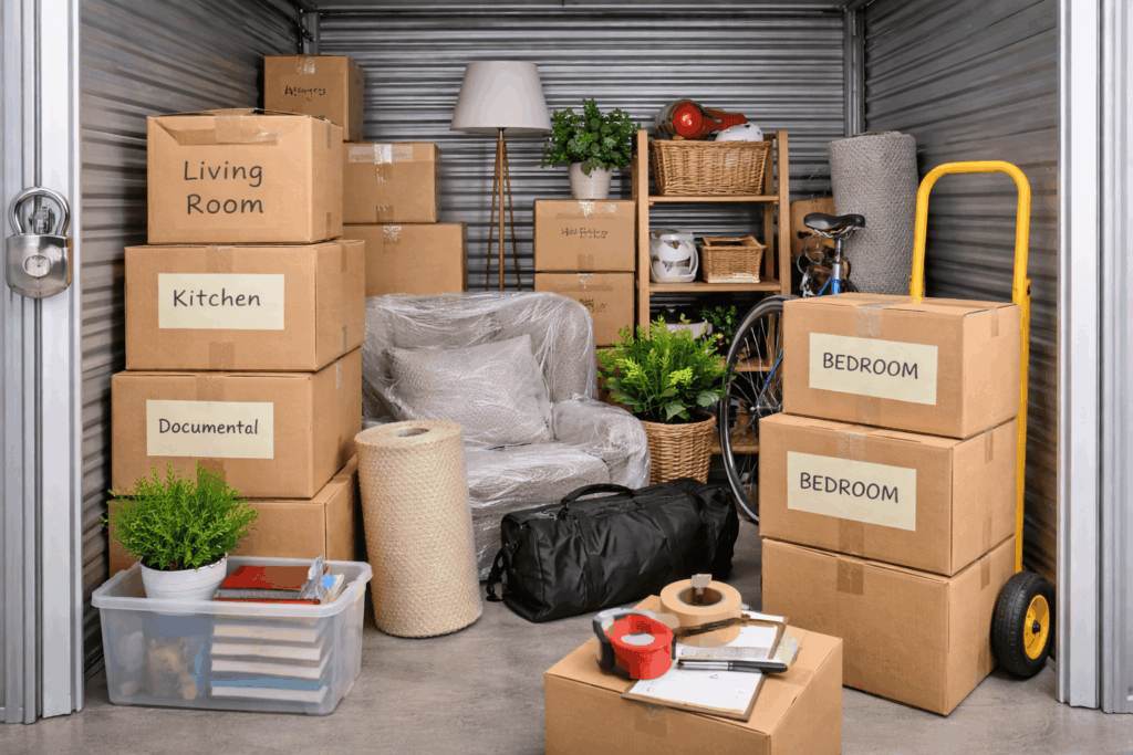 Opslag tijdens verhuizing